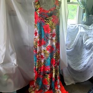 Bright Floral Maxi Dress